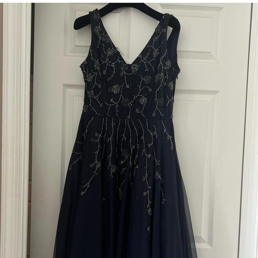 Adrianna Papel Beaded Dress (Brand New)